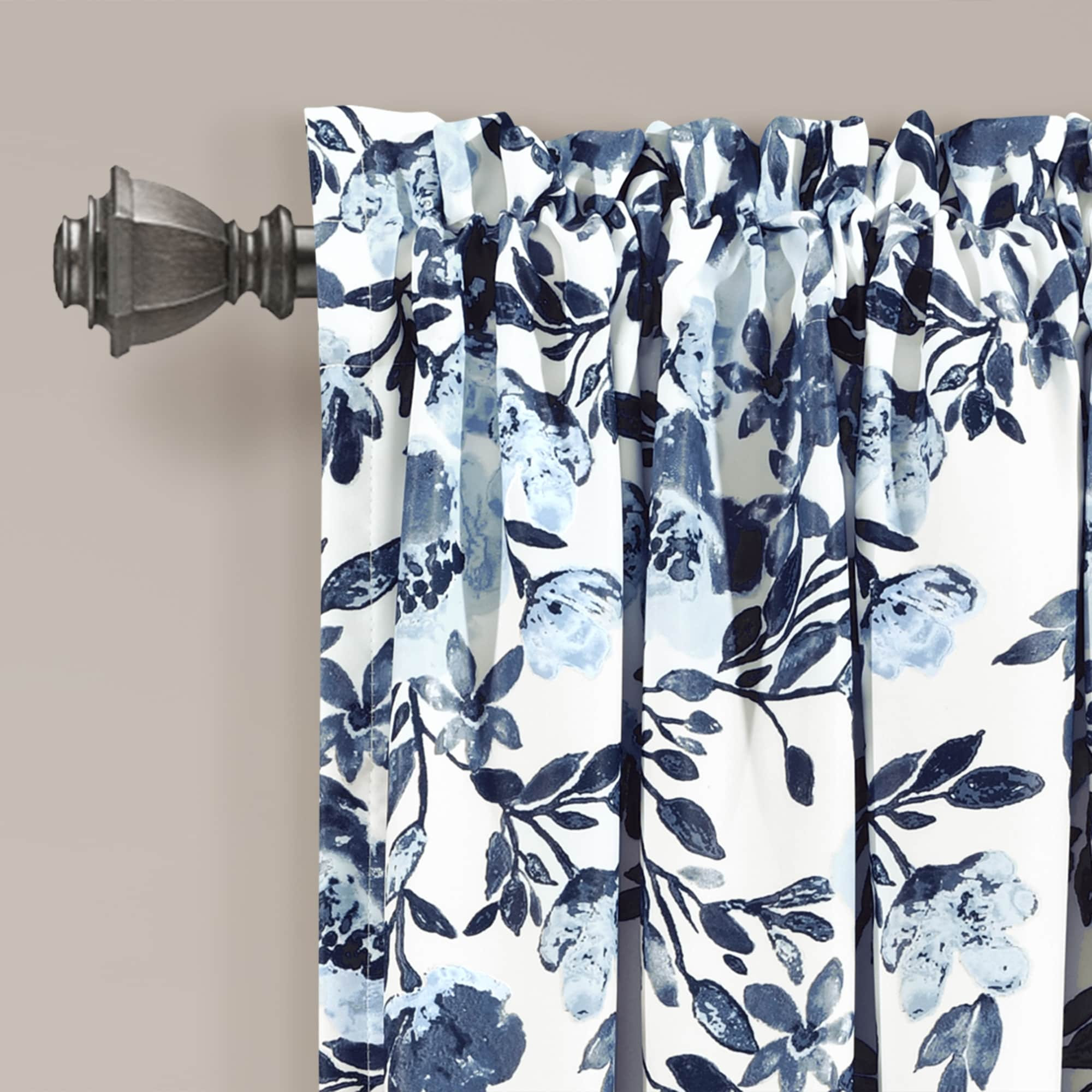 Porch & Den Elcaro Floral Room Darkening Curtain Panel Pair