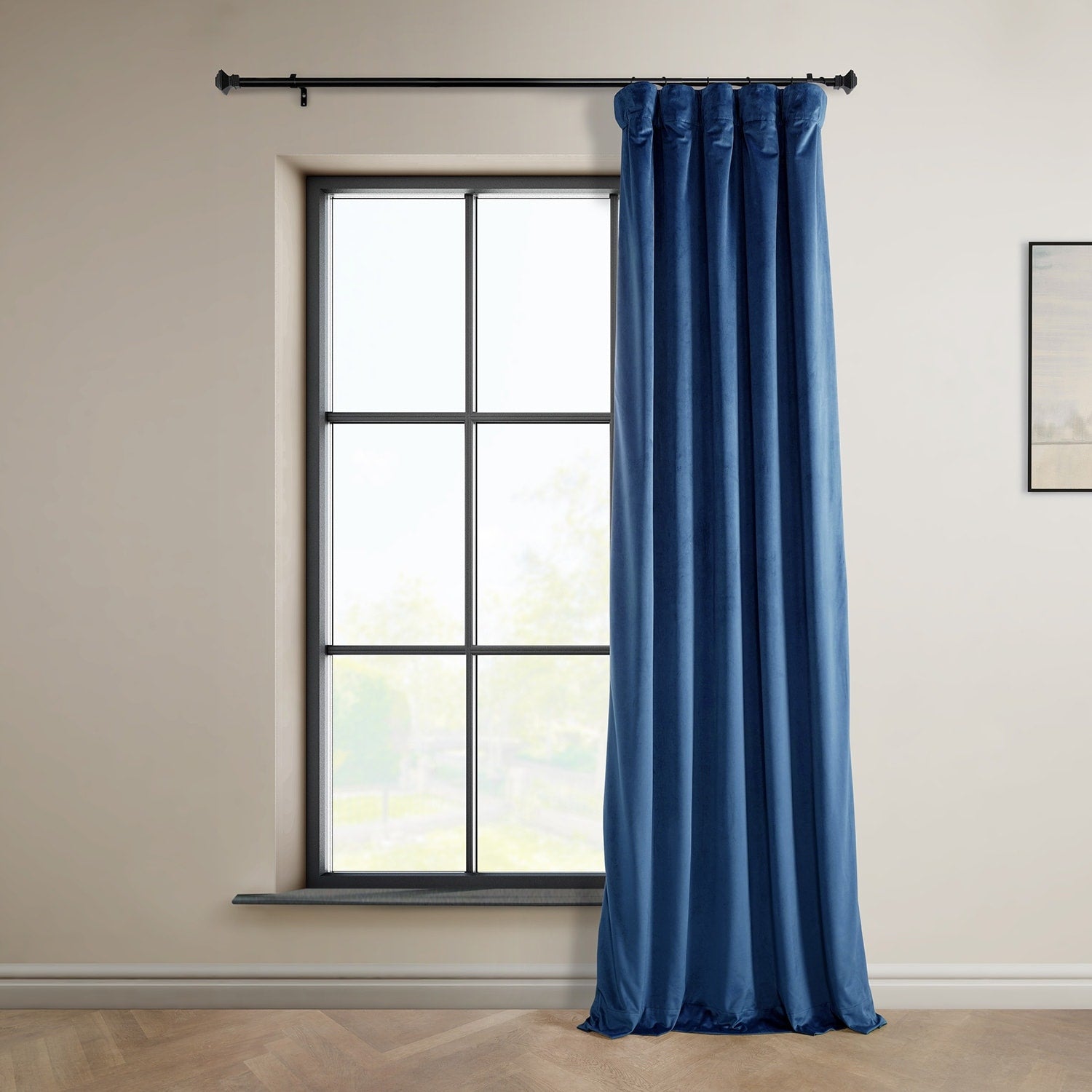 Exclusive Fabrics Plush Velvet Room Darkening Curtain (1 Panel)