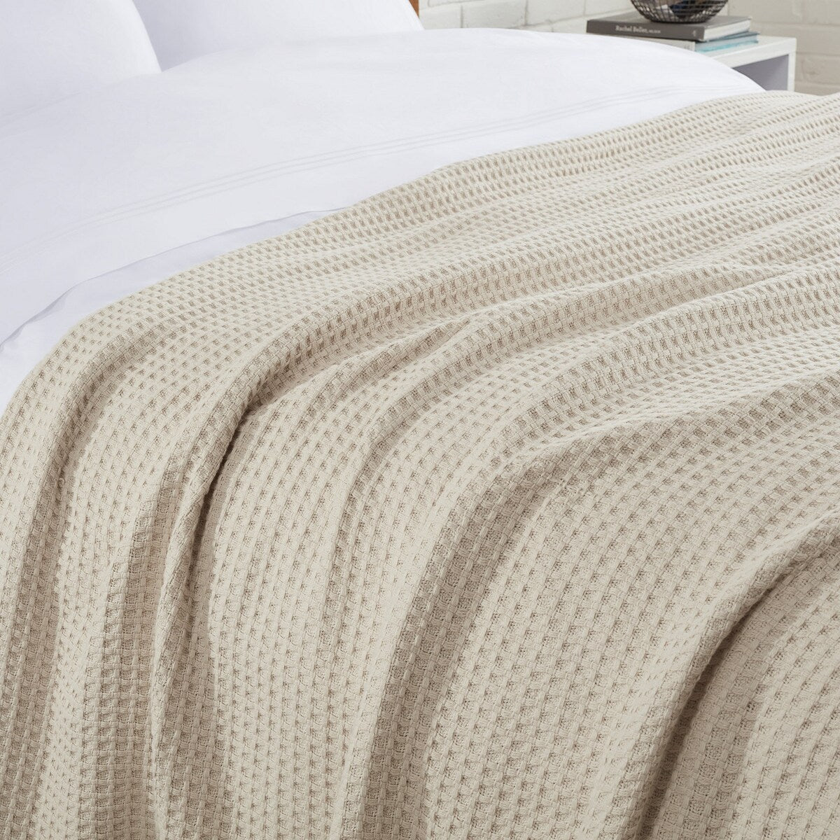 Aston & Arden Waffle Weave Cotton Blanket