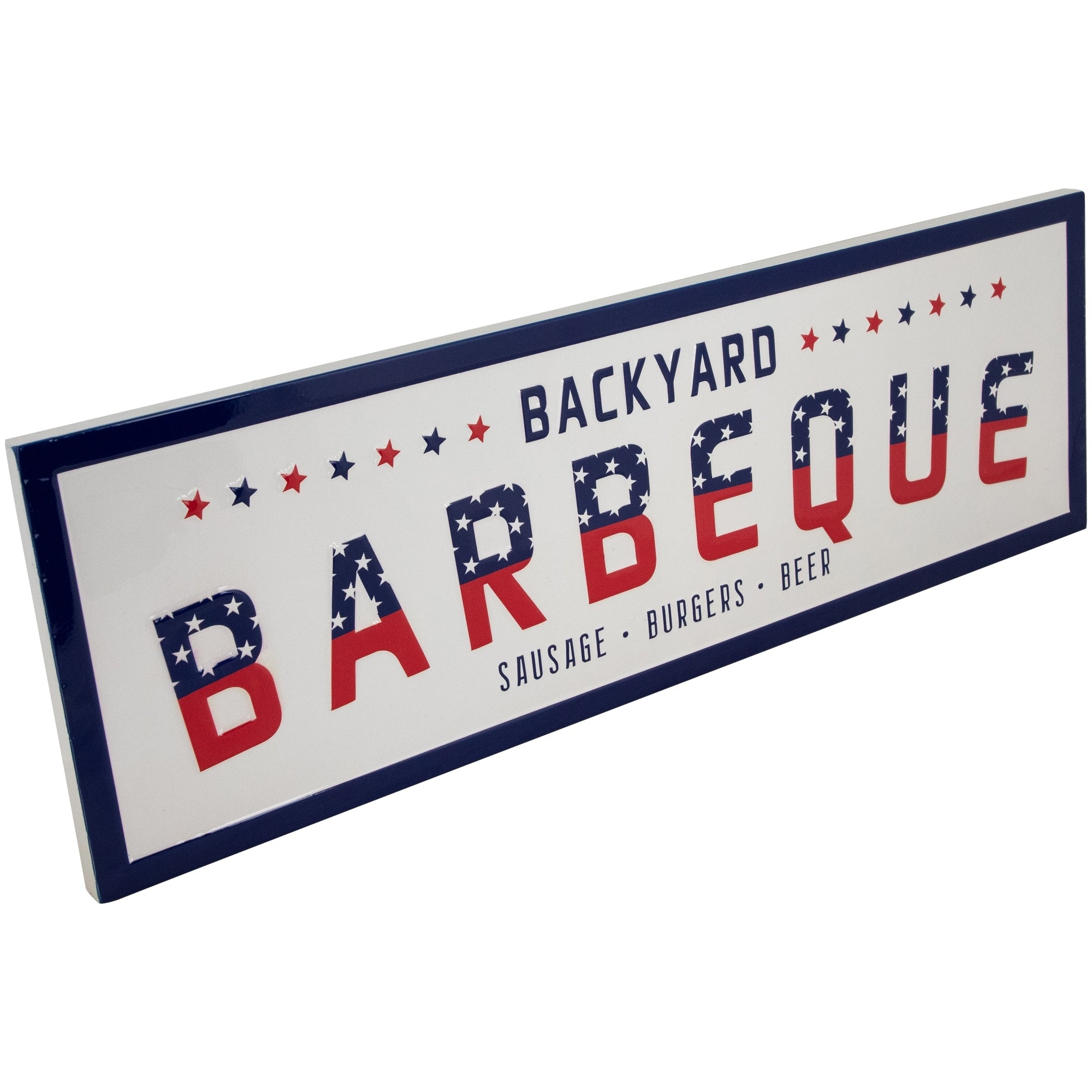 Backyard Barbeque Americana Metal Wall Sign - 23