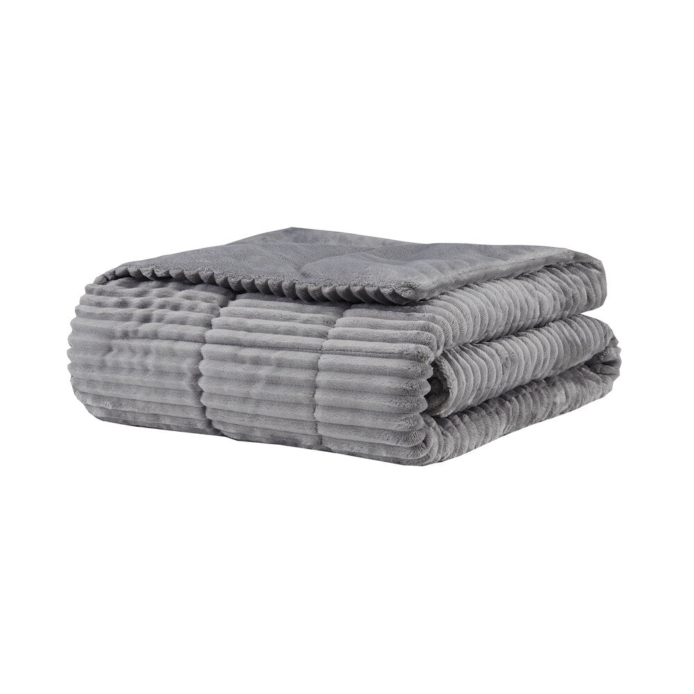 Madison Park Parker Oversized Plush Down Alternative Filled Throw