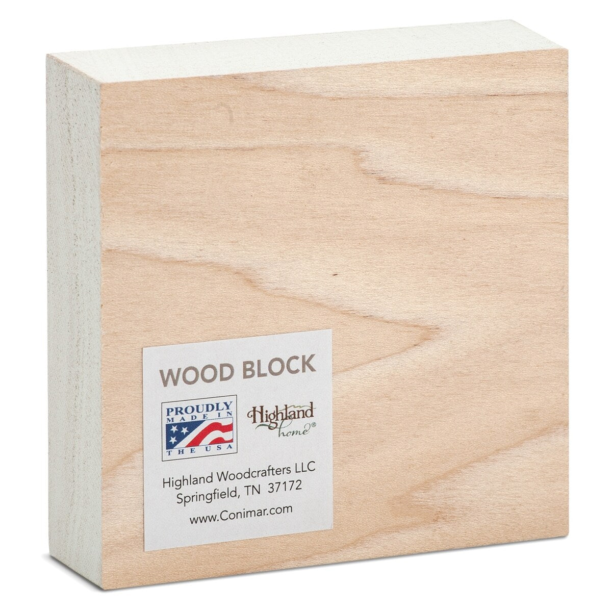 Wood Block Décor Message Be Still and KnowSign, 3.75 inches Square, Made in The USA - Multi-40