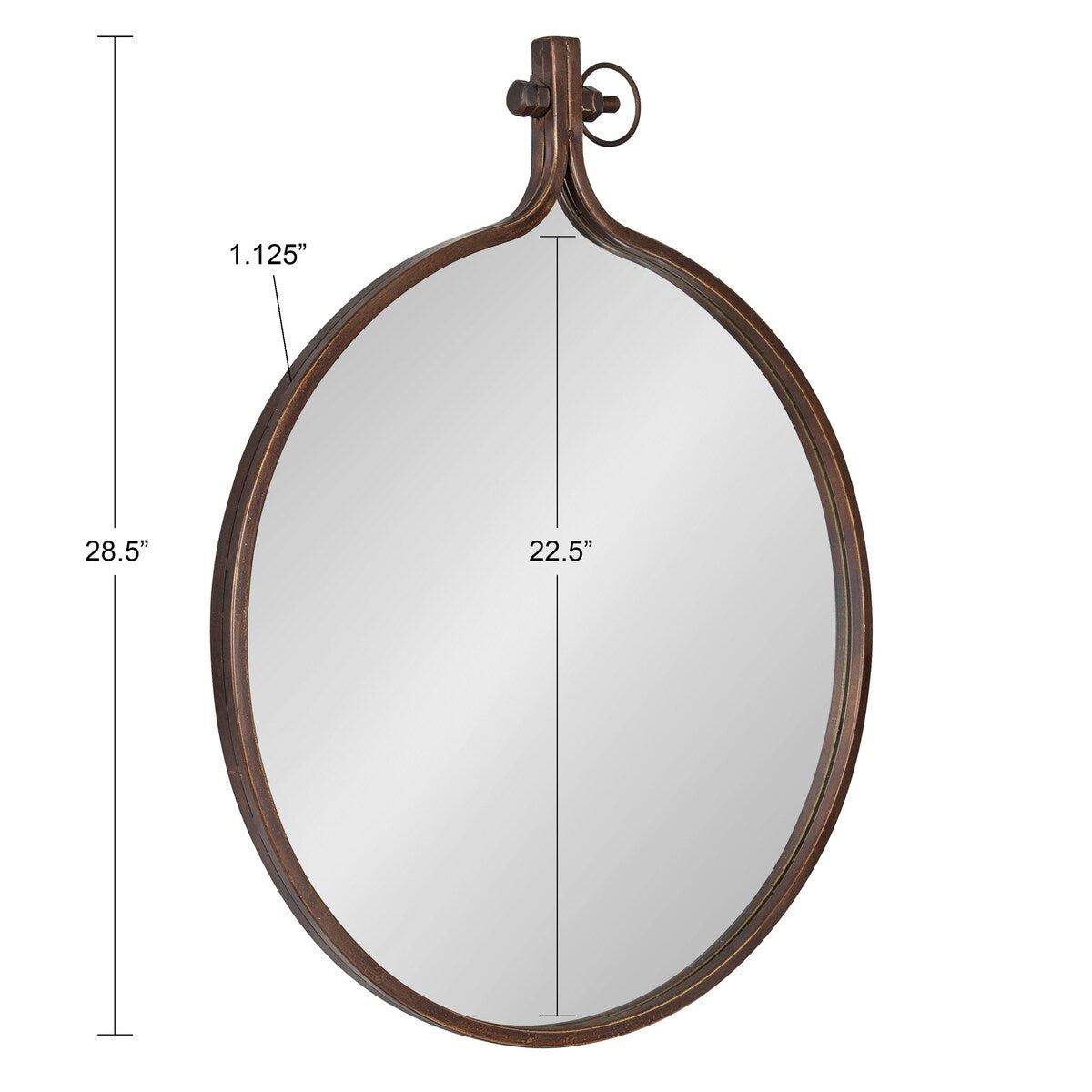 Kate and Laurel Yitro Round Wall Mirror