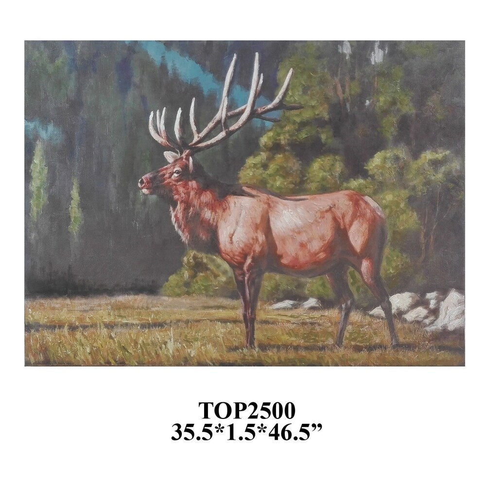 Trophy 1 Multicolor Horizontal Oil Painting - Multi-color