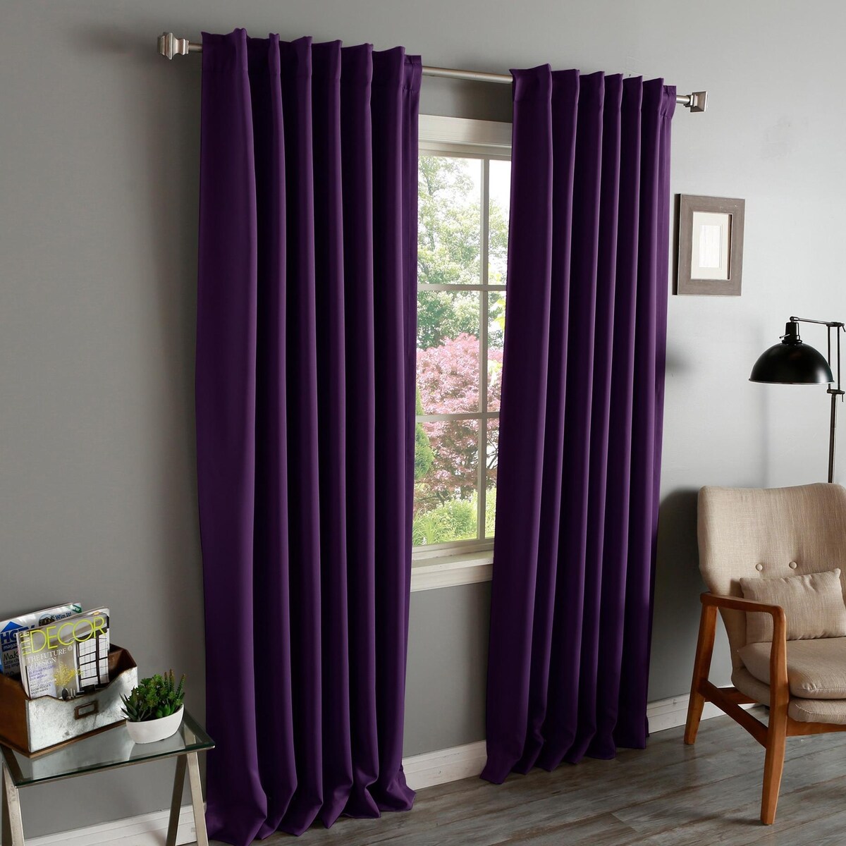 Aurora Home Insulated Thermal Blackout 84-inch Curtain Panel Pair - 52 x 84