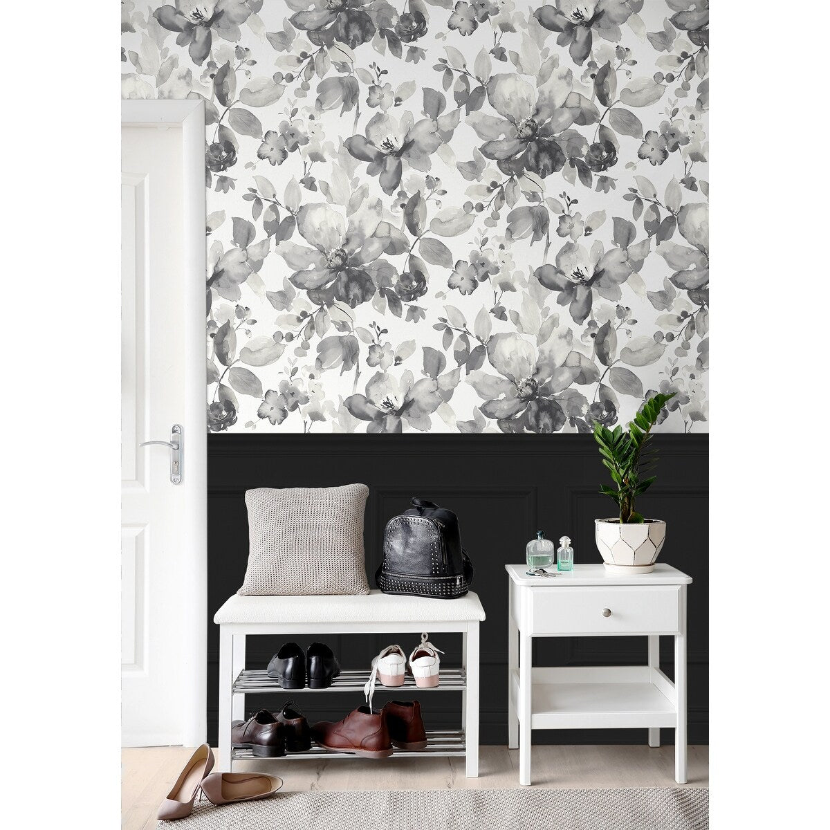 NextWall Watercolor Flower Peel and Stick Wallpaper