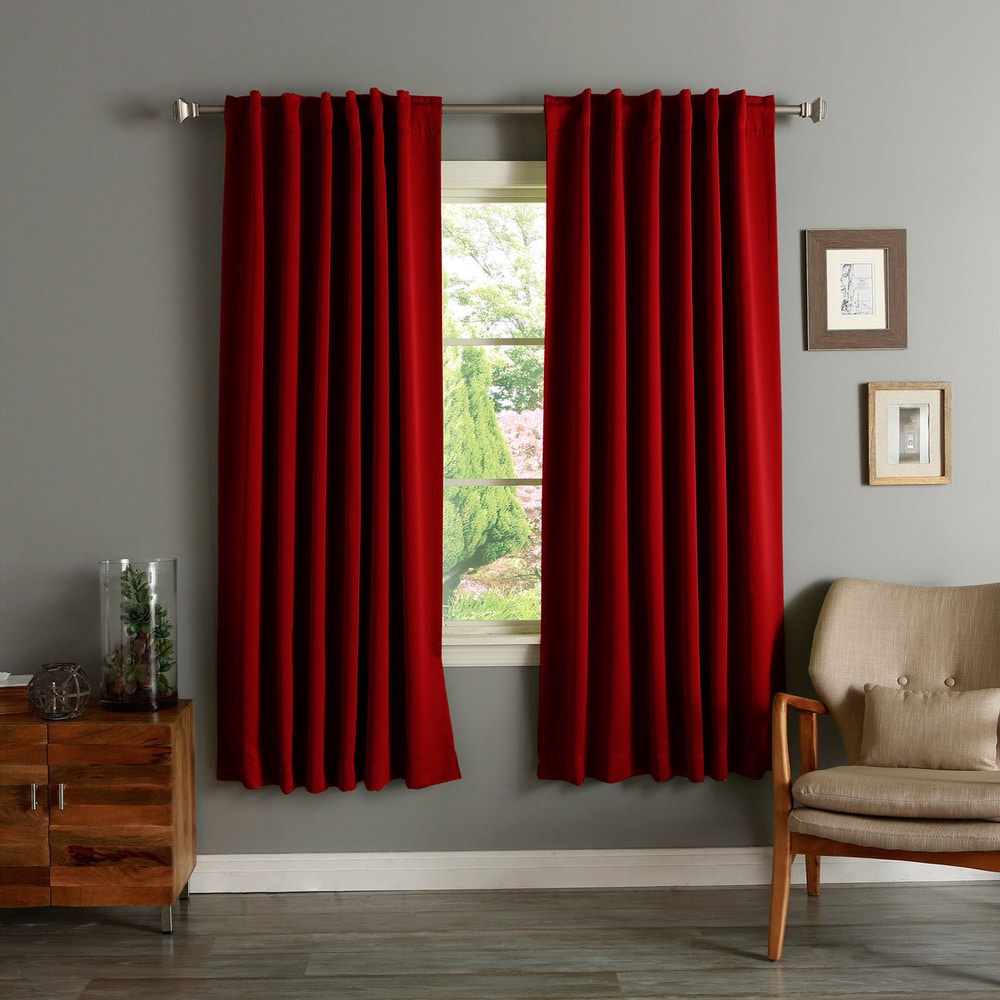 Aurora Home Insulated 72-inch Thermal Blackout Curtain Panel Pair - 52 x 72