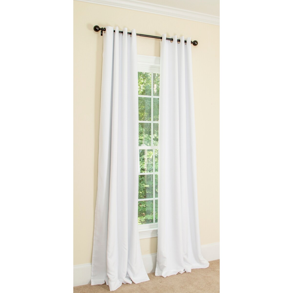 Elle 100% Blackout Grommet Curtains, 2 Panels