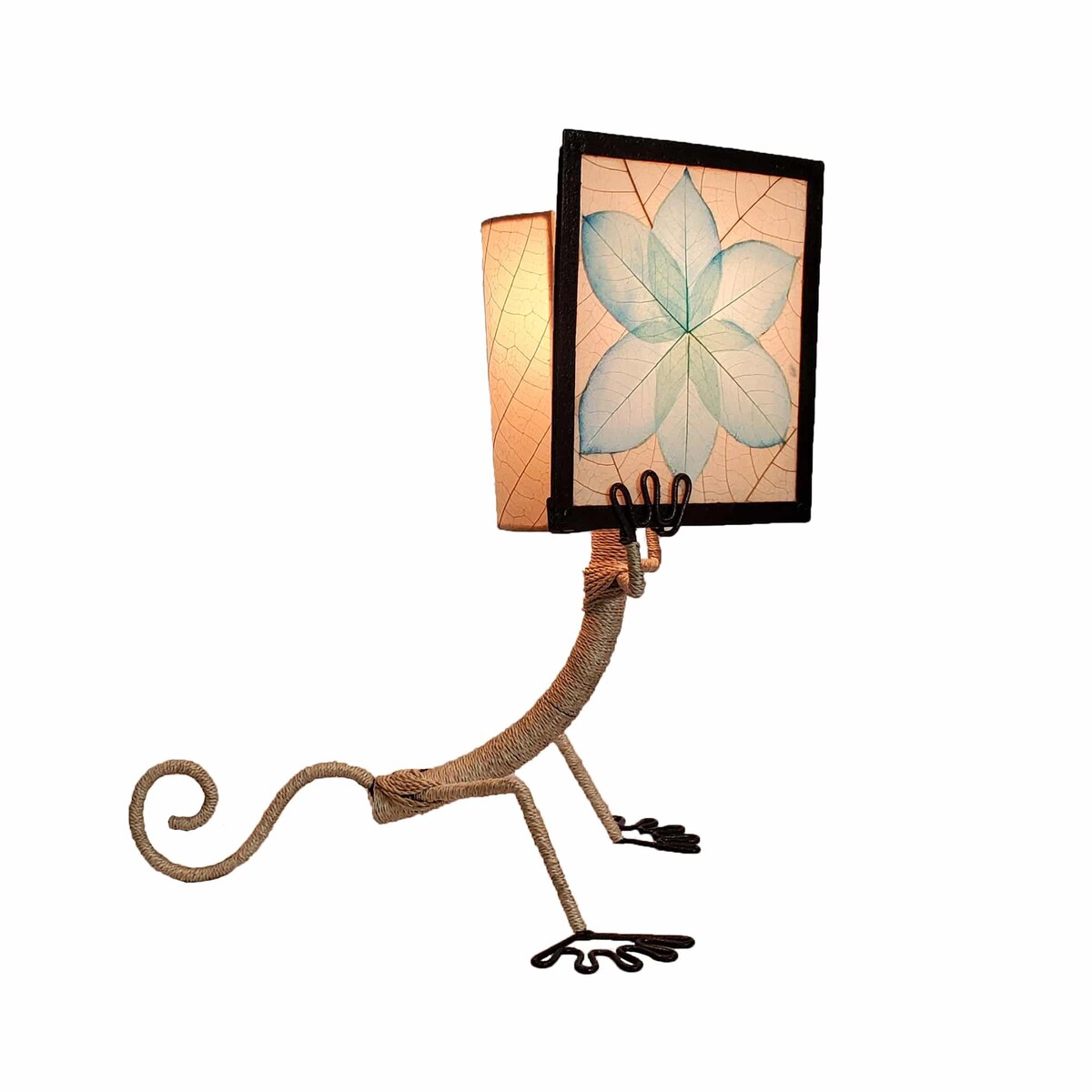 Enlightened Fabricated Gecko Table Lamp