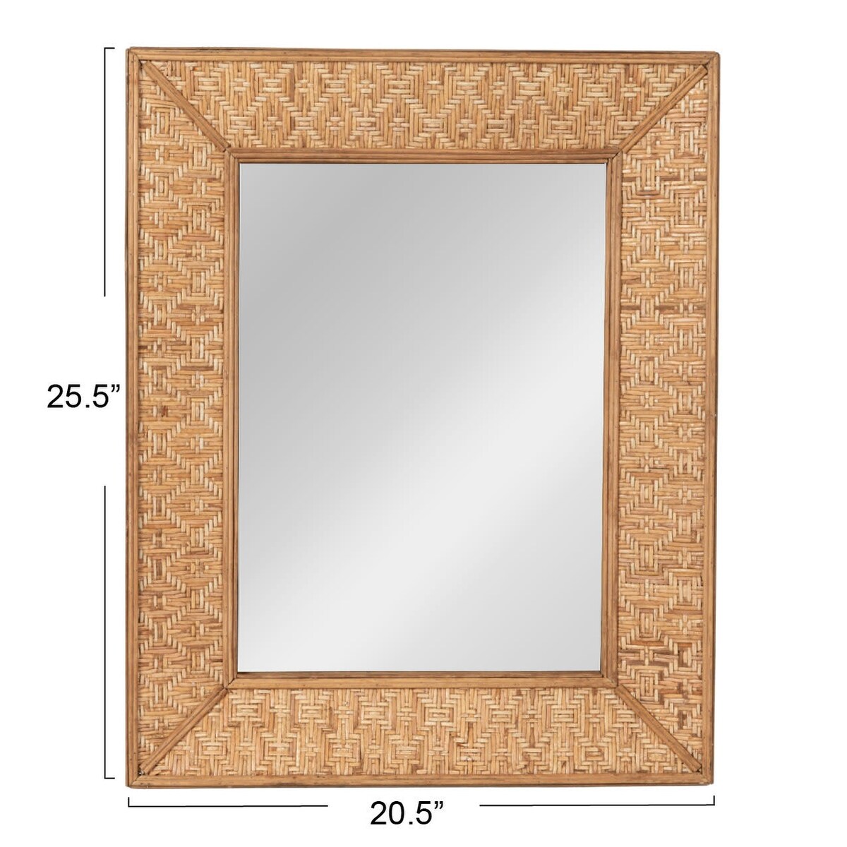 Rattan Framed Wall Mirror