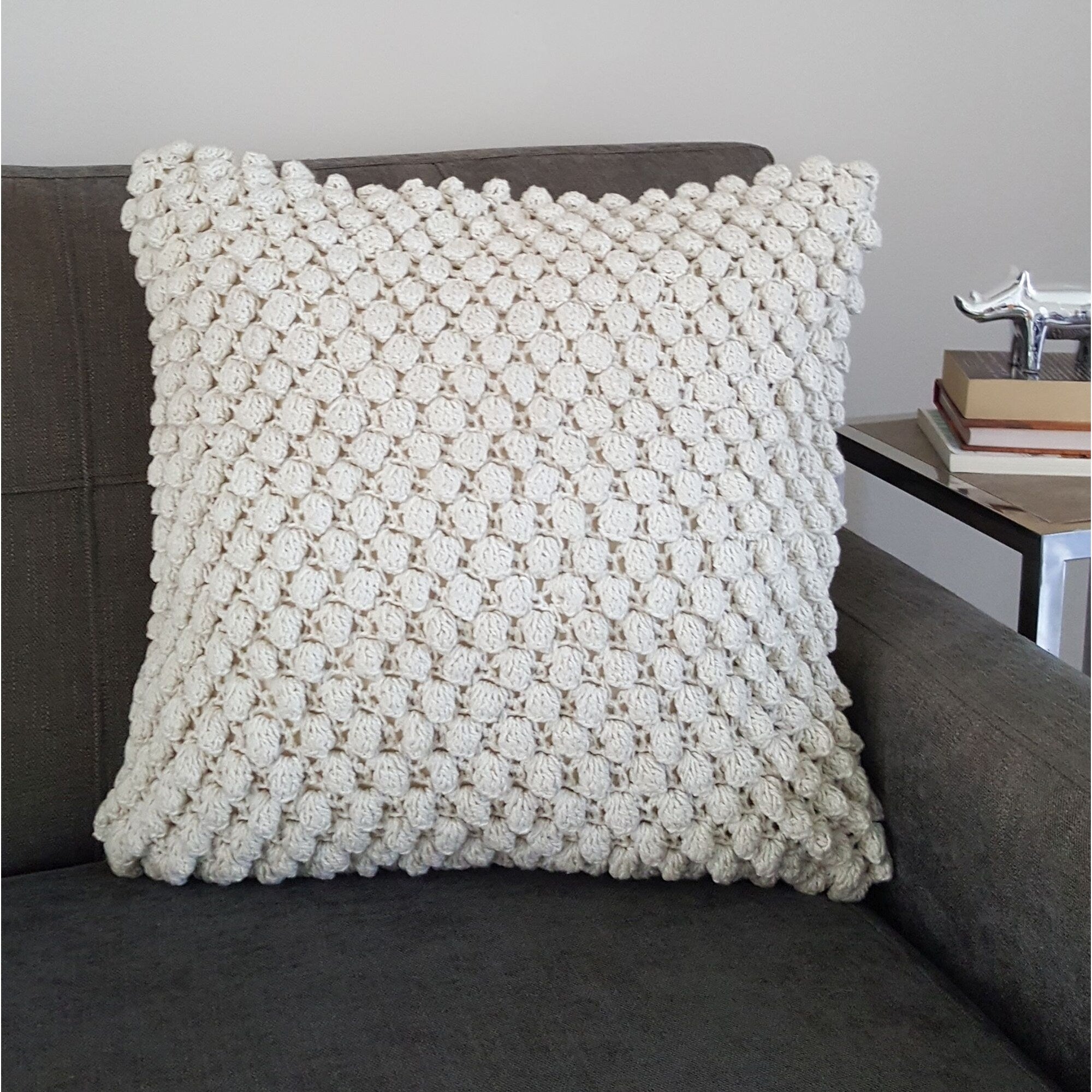 AANNY Design Orbit Ball 18-inch Cotton Decorative Throw Pillow