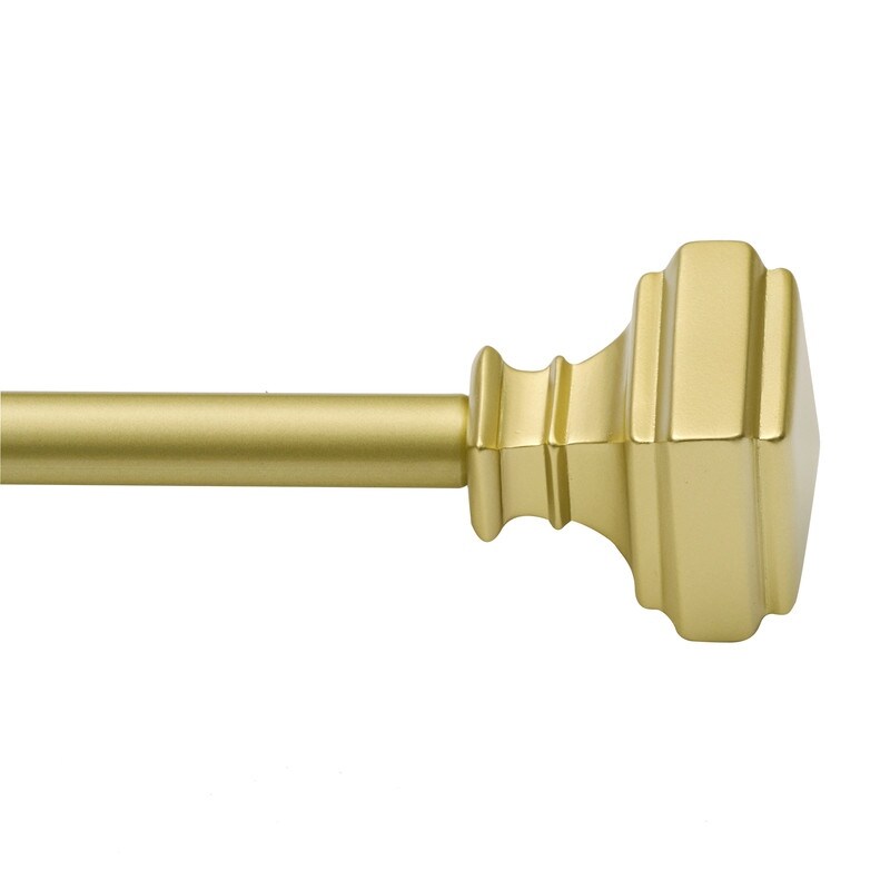 UTOPIA ALLEY 5/8 Inch Curtain Rod - Curtain Rods For Windows 28 to 48 Inch, Adjustable Drapery Rods