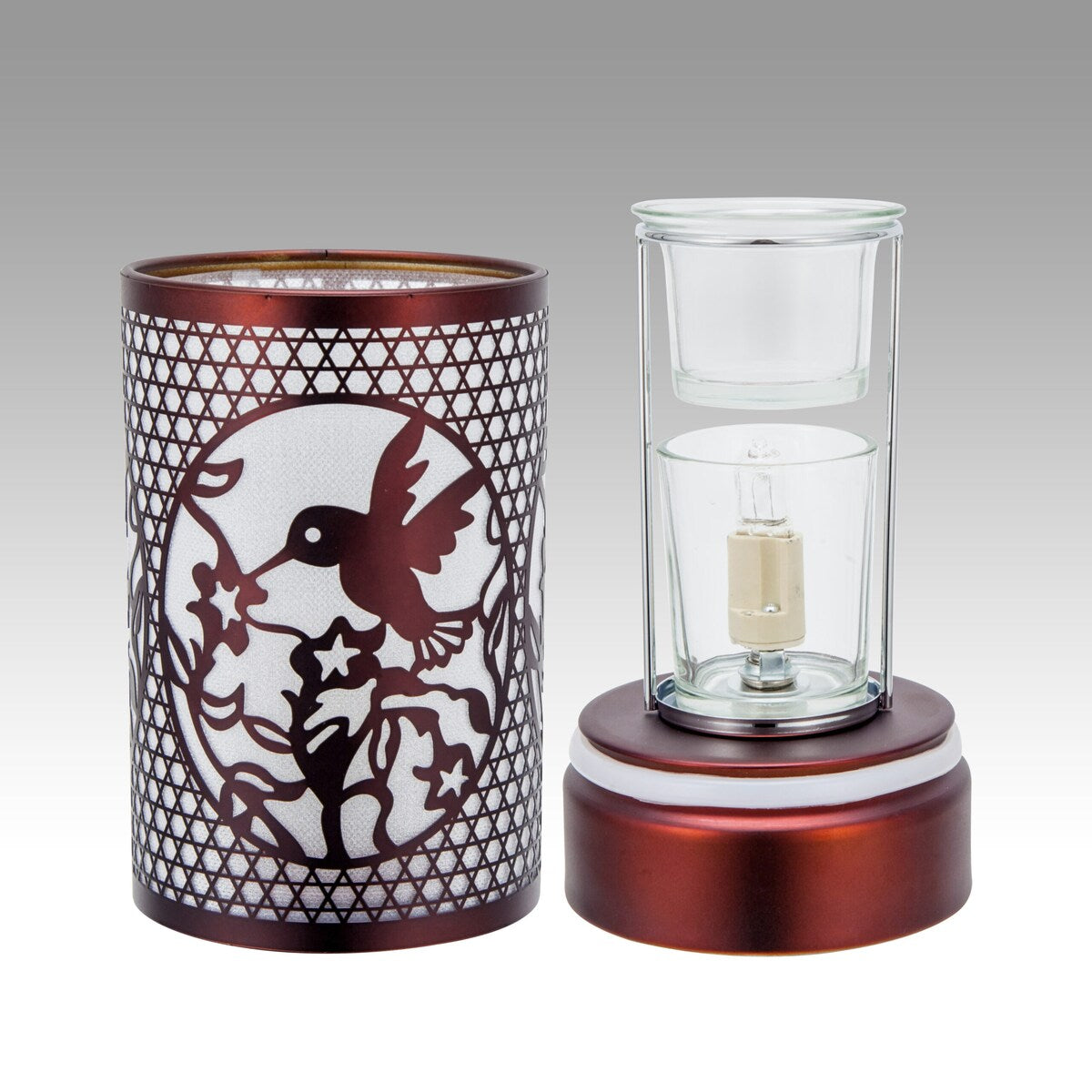 7 Touch lamp/Oil burner/Wax warmer - Copper Hummingbird - 3.75*3.75*7