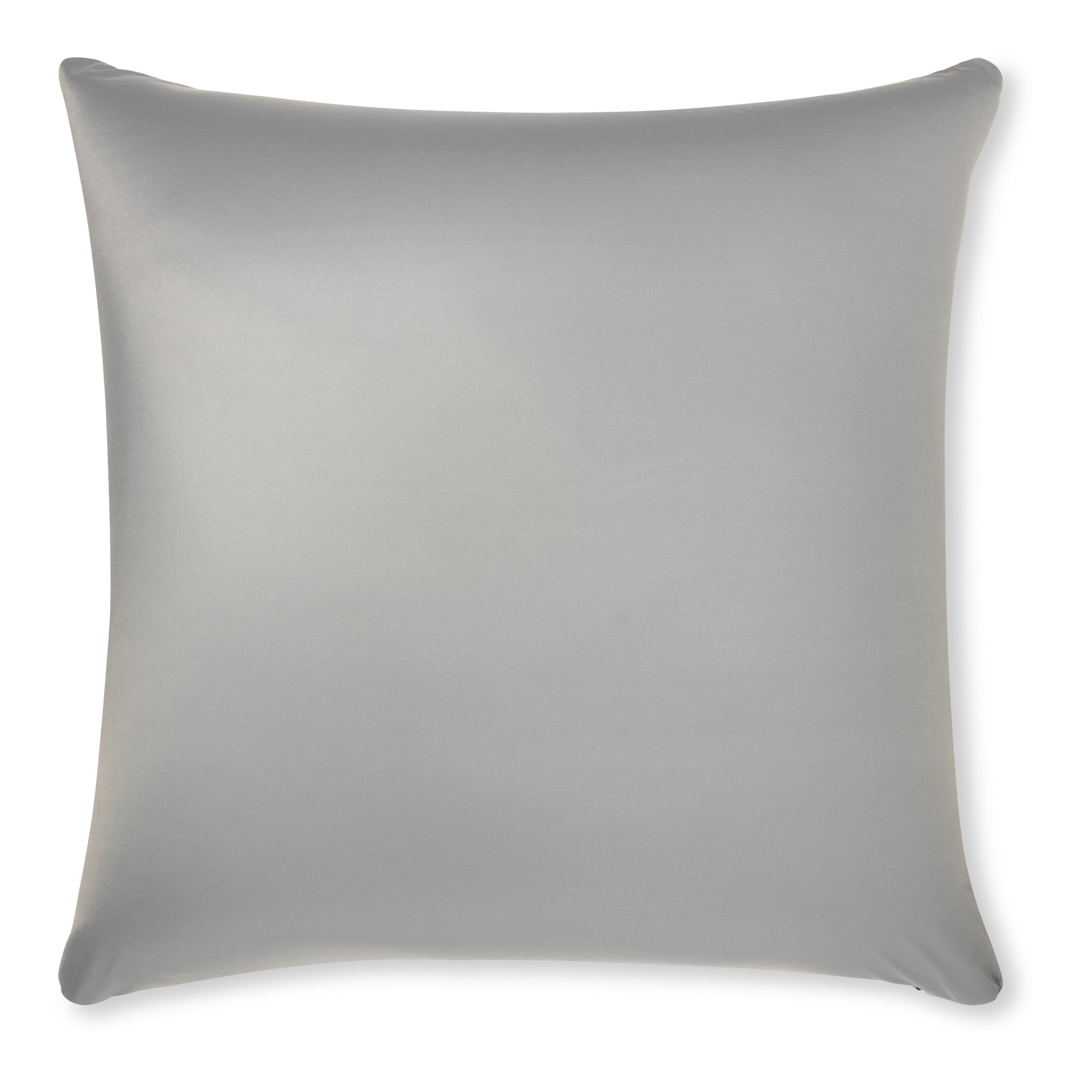 Throw Pillow Cozy Soft Microbead Light Grey: 1 Pc