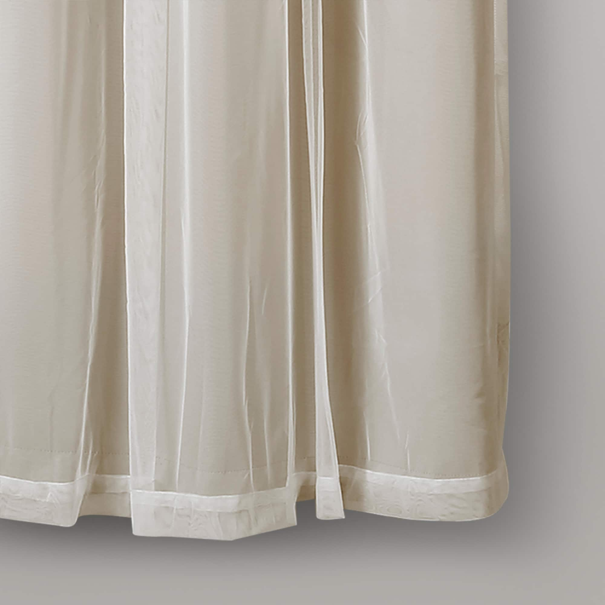 Lush Decor Grommet Sheer Panel Pair with Insulated Blackout Lining