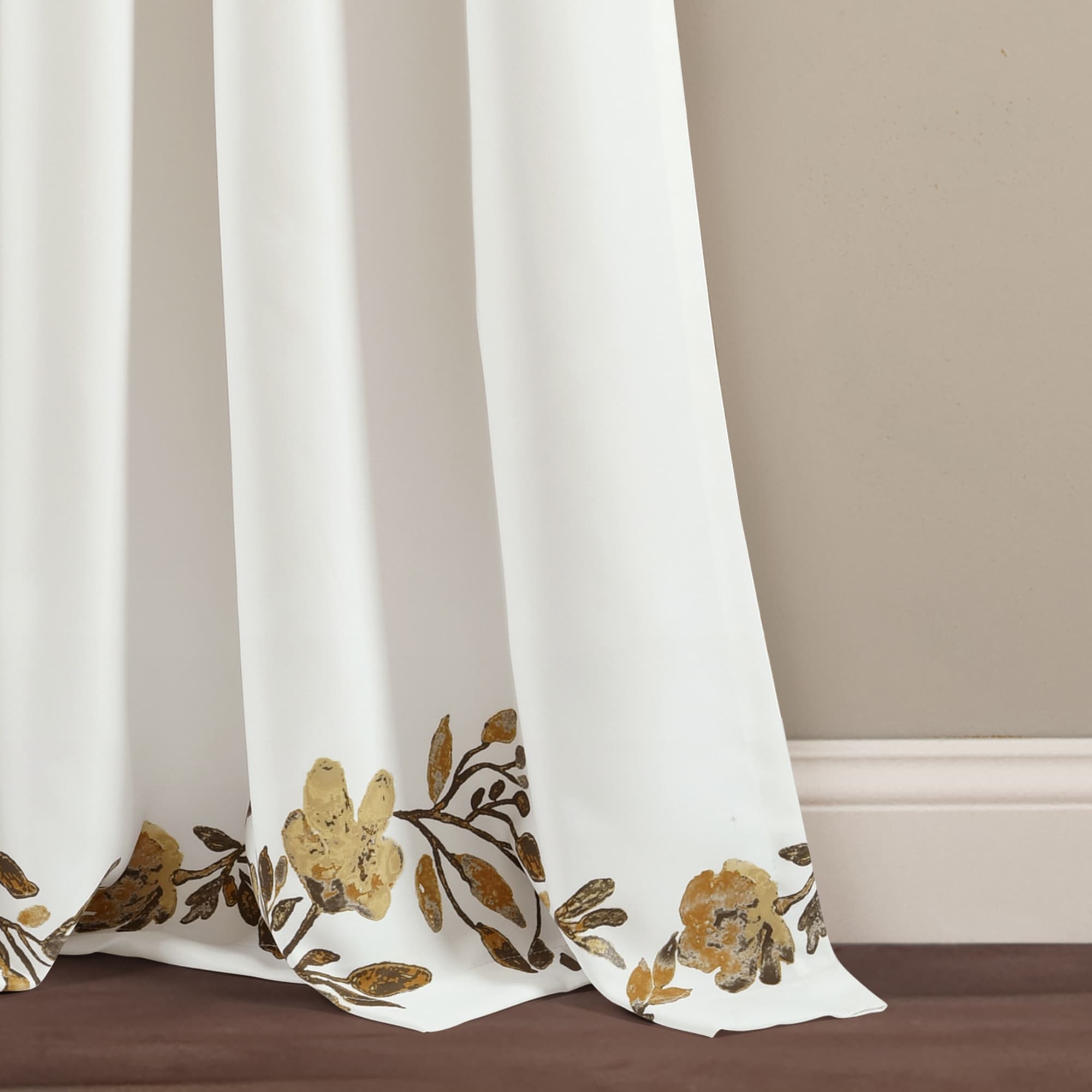 Porch & Den Elcaro Floral Room Darkening Curtain Panel Pair