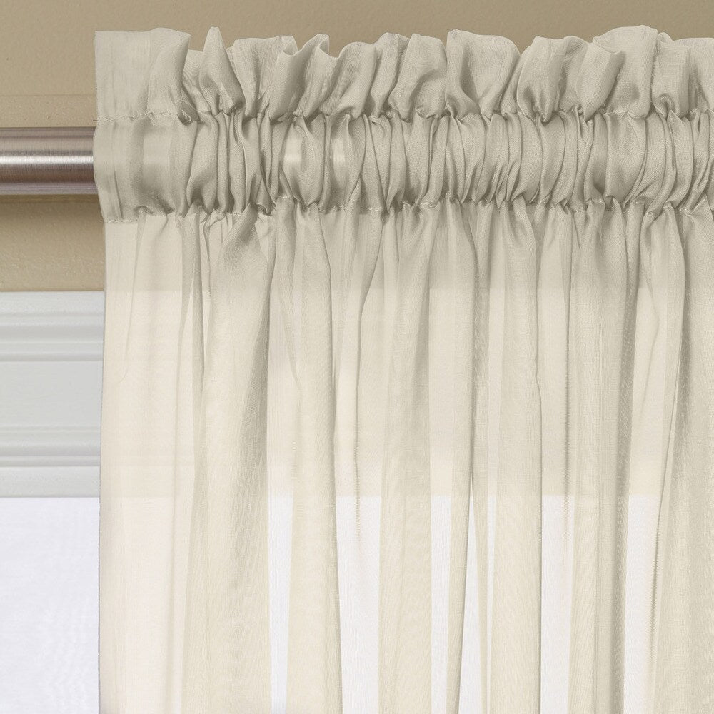 Miller Curtains Angelica 108-inch Rod Pocket Sheer Panel