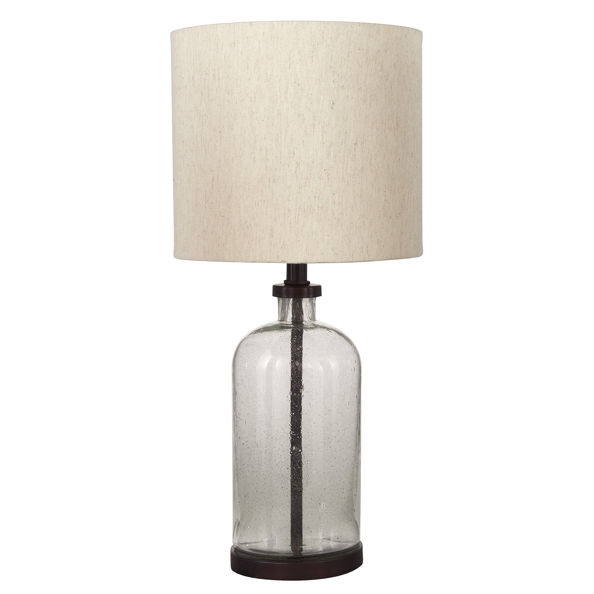 Bandile Modern Farmhouse Glass Table Lamp - 10W x 10D x 22H