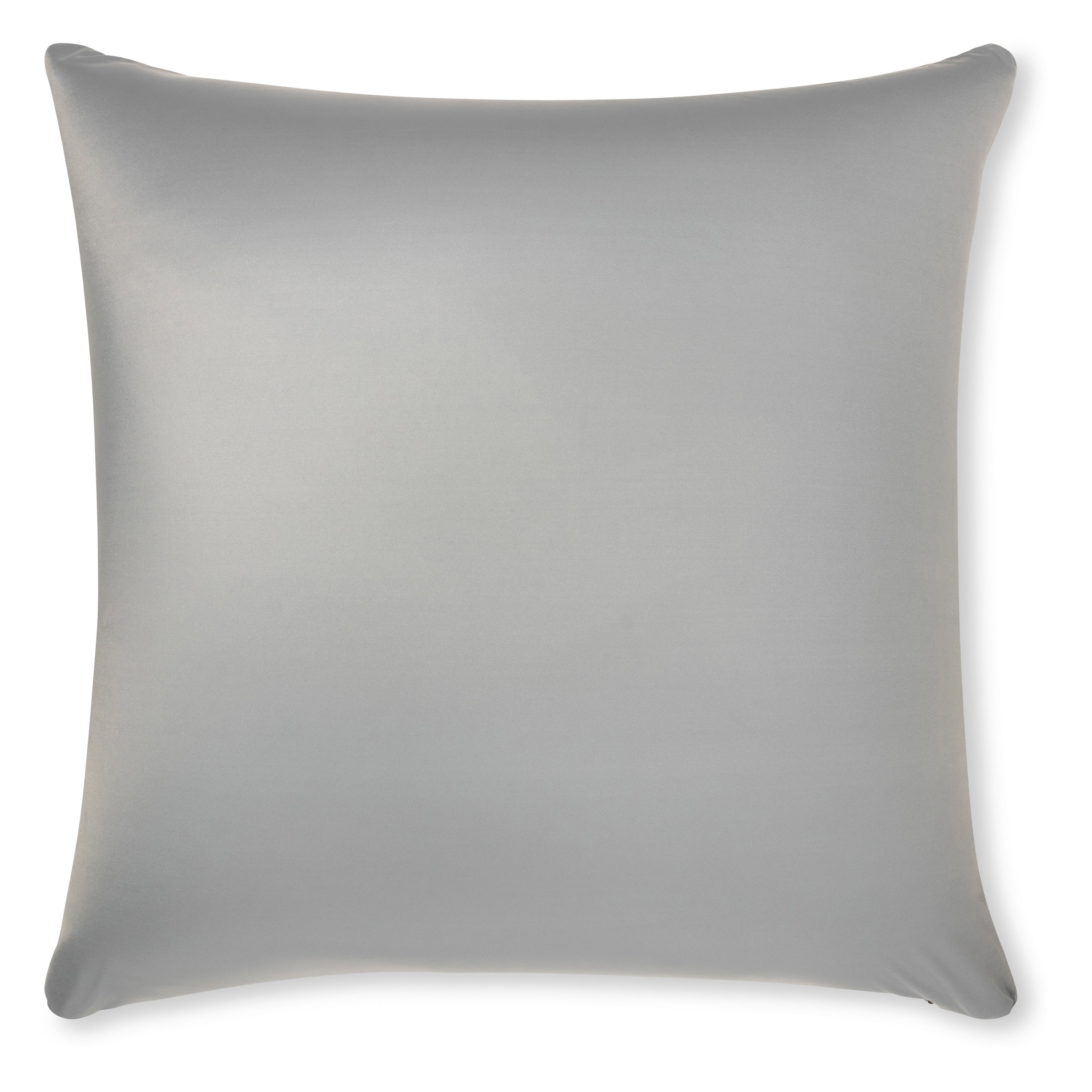 Throw Pillow Cozy Soft Microbead Light Grey: 1 Pc