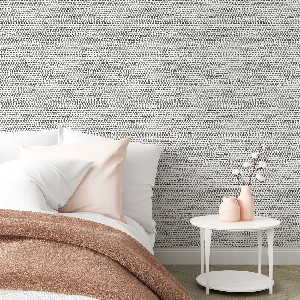 Tempaper Moire Dots Peel and Stick Wallpaper