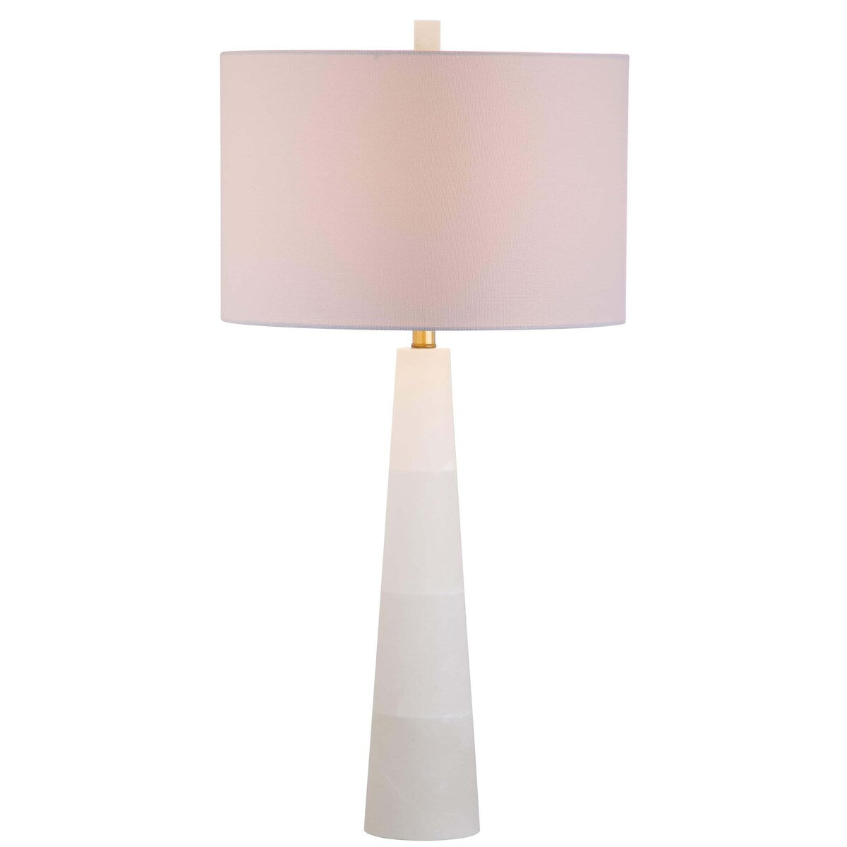 SAFAVIEH Lighting Giorgiana 30-inch Alabaster LED Table Lamp - 15x15x30 - 15Wx15Dx30H