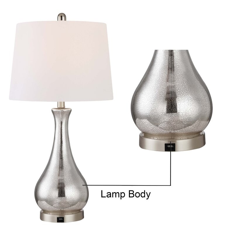 27.25 Table Lamp Set with USB (Set of 2)