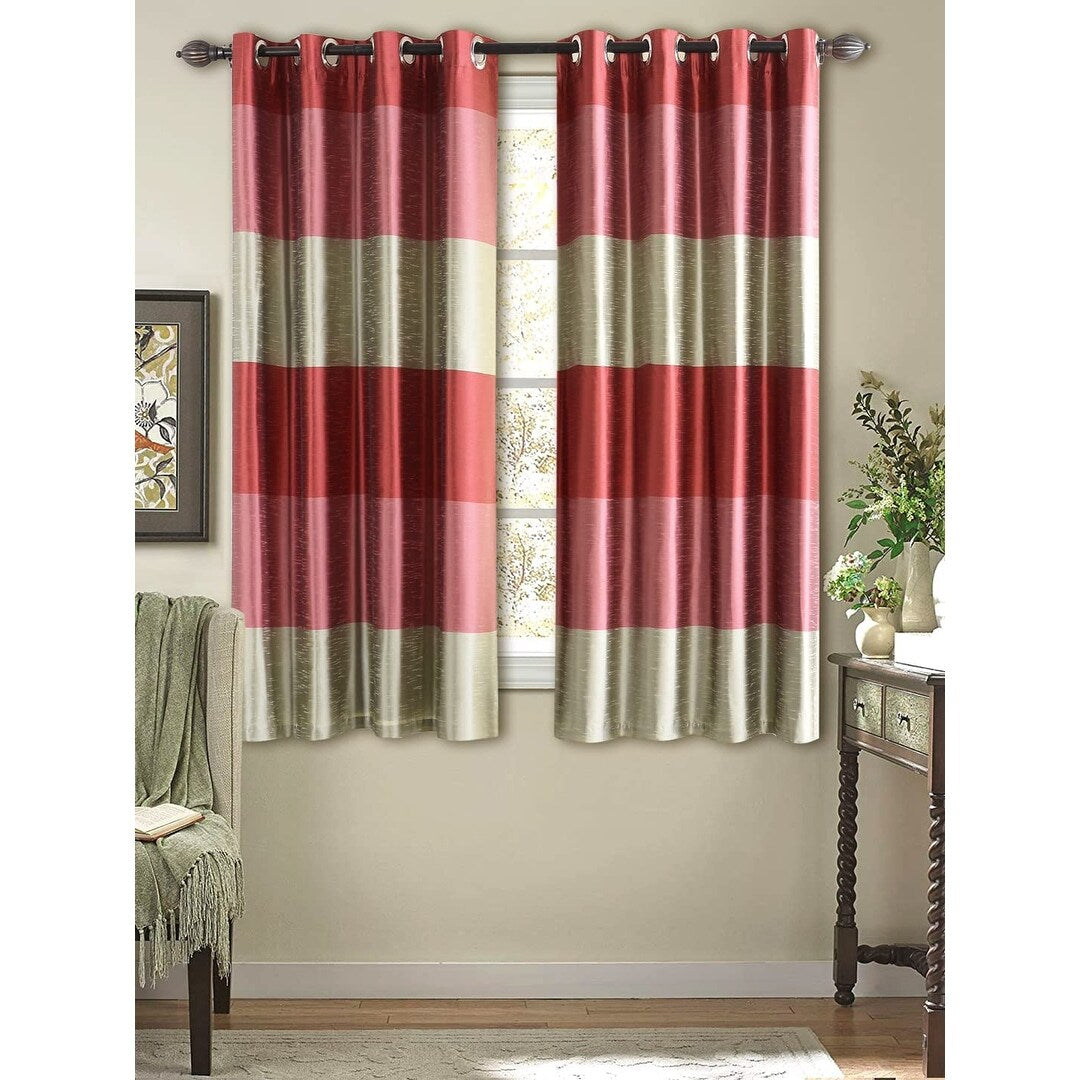 Deco Window 2 Pcs Blackout Curtain Panels Room Darkening Privacy with Thermal Insulation & Eyelets