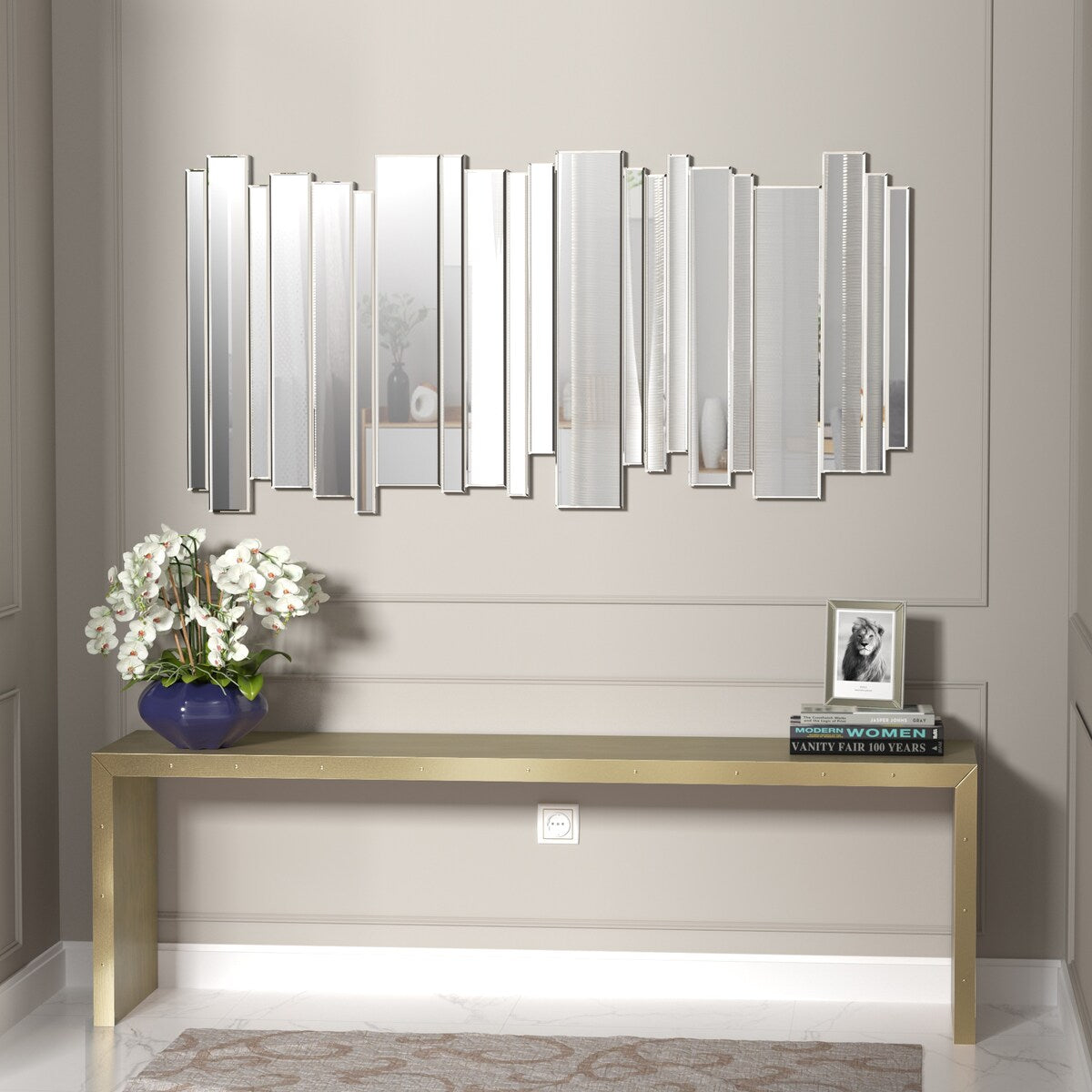 KOHROS Modern Irregular decorative wall mirror - 47.2×23.4