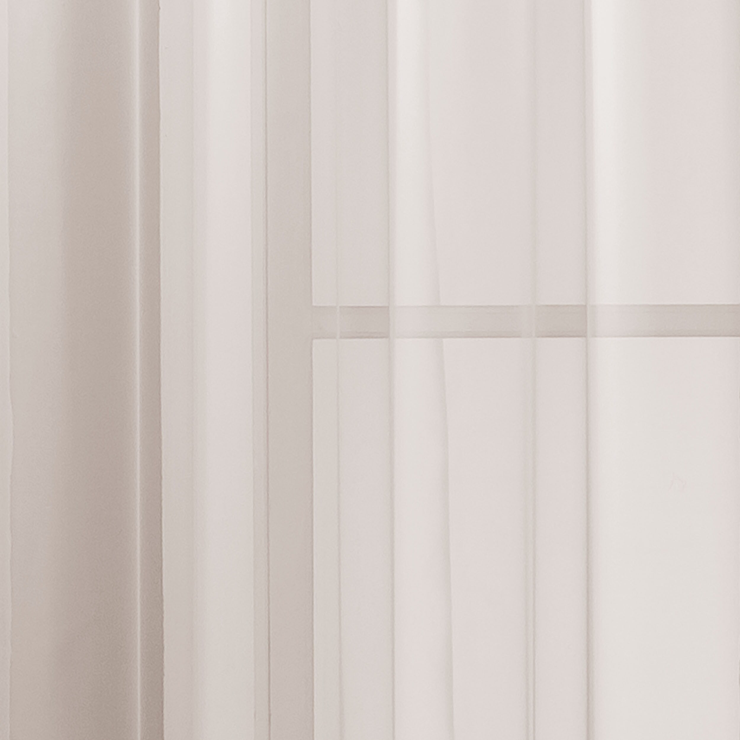 Window Elements Diamond Sheer Voile Extra Wide, 56 Inch Wide. Rod Pocket Curtain Panel