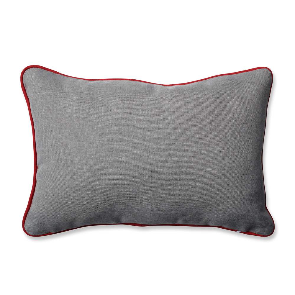 Pillow Perfect White Christmas Grey Rectangular Throw Pillow