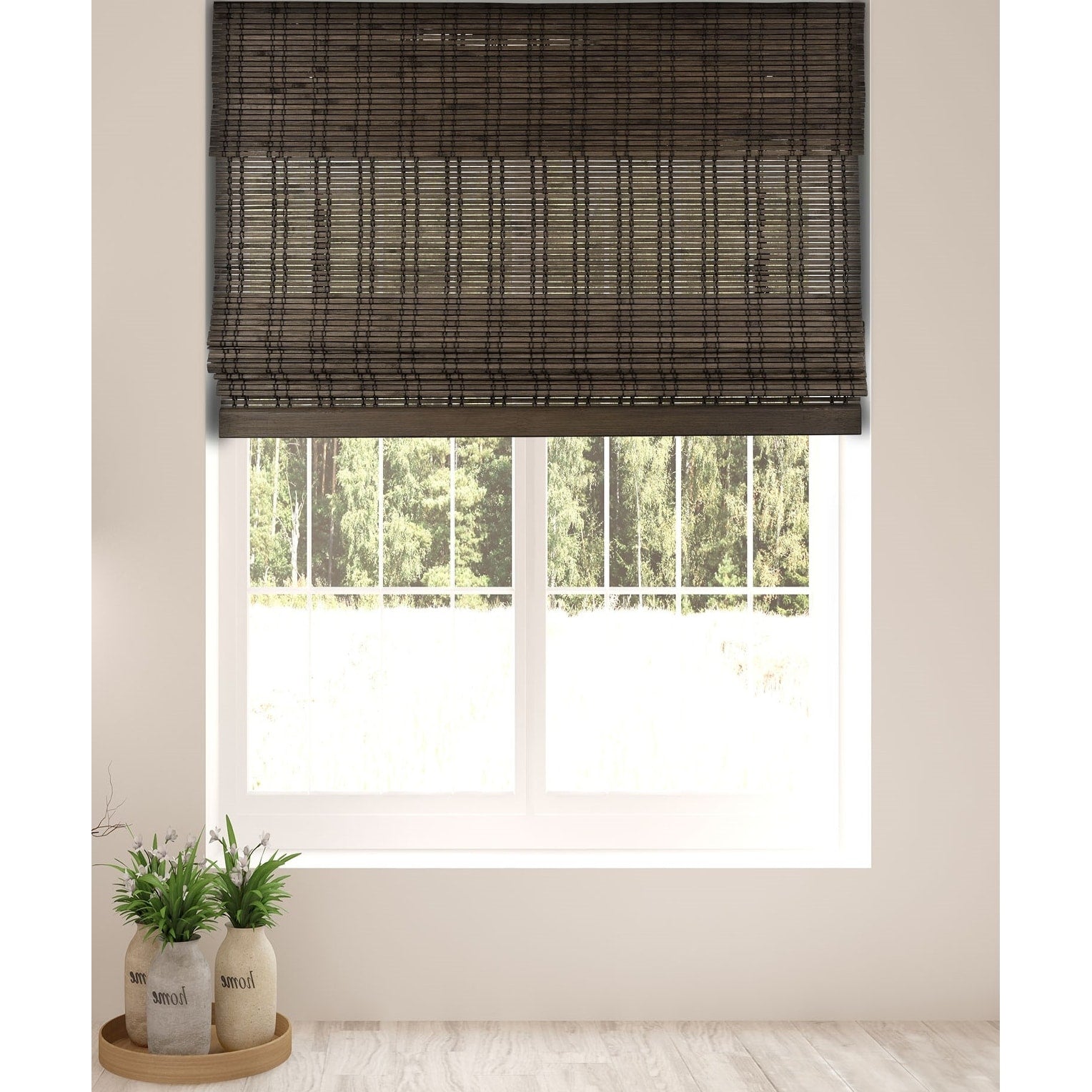 Arlo Blinds Dali Walnut Cordless Bamboo Shades