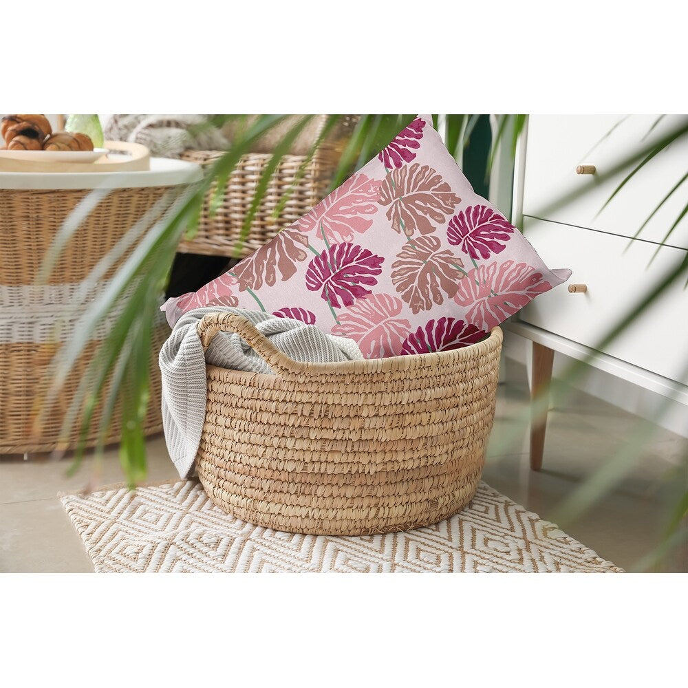 Big Leaves Decorative Throw Pillow