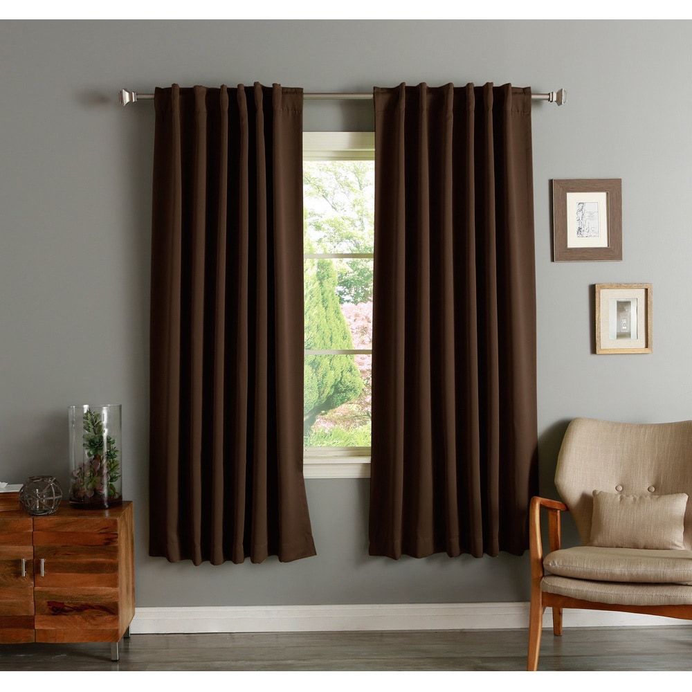 Aurora Home Insulated 72-inch Thermal Blackout Curtain Panel Pair - 52 x 72