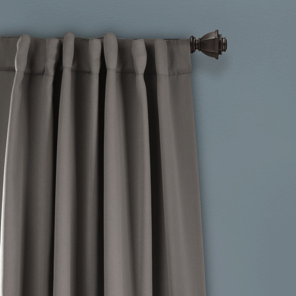 Porch & Den Linda Insulated Back Tab Blackout Window Curtain Panel Pair