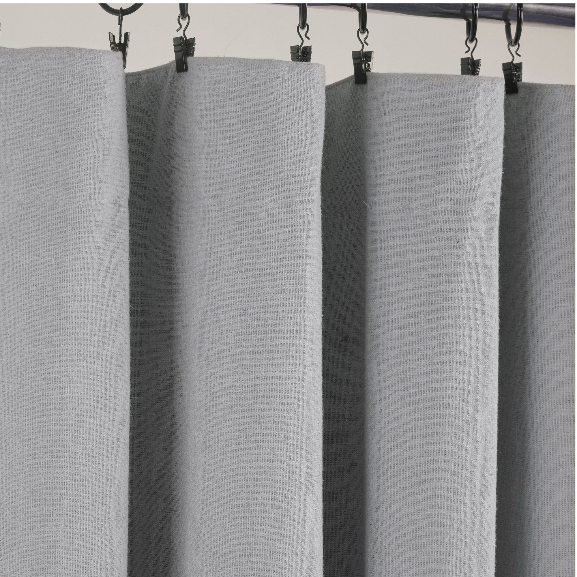 Lush Decor Linen Button 100 Percent Lined Blackout Window Curtain Panel Single