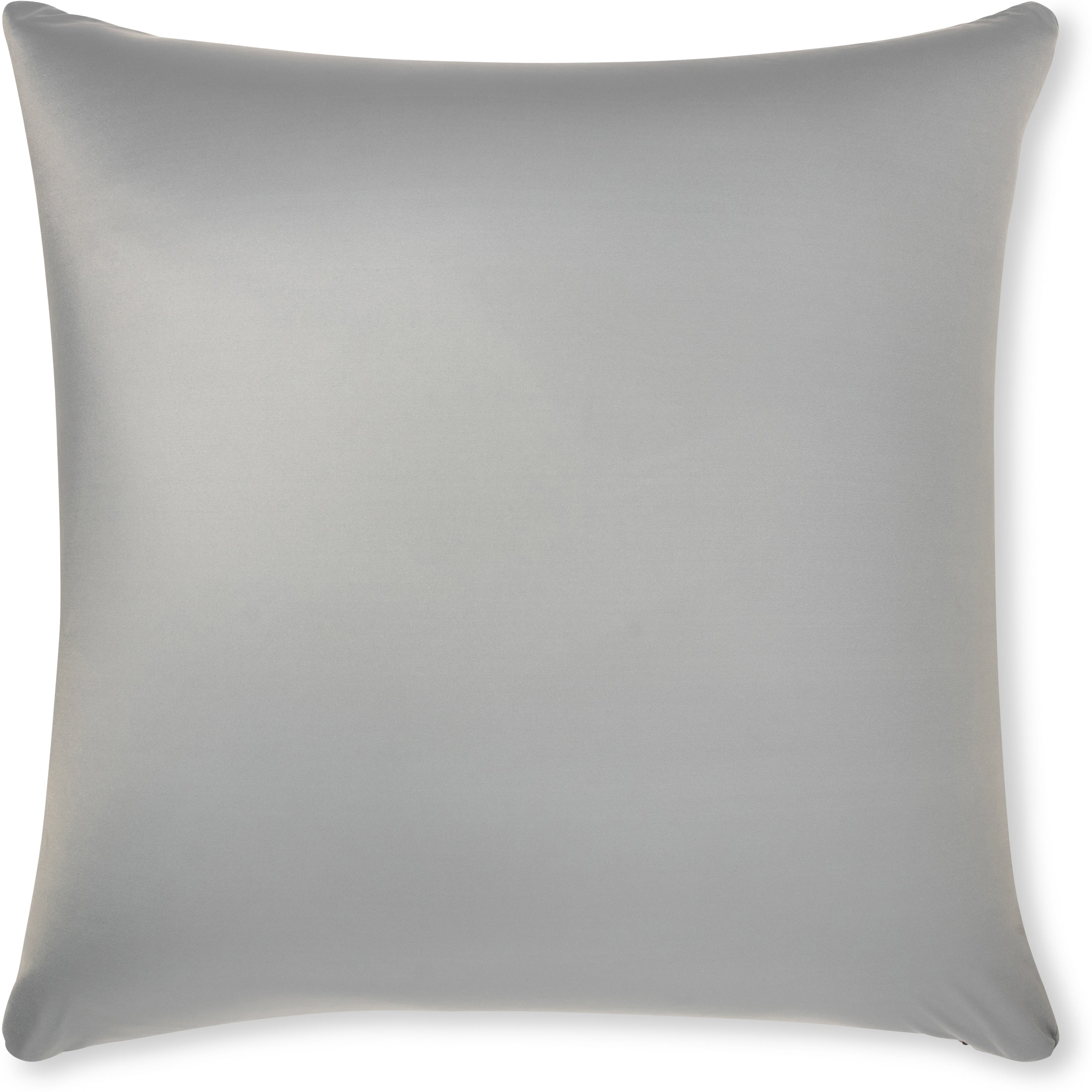 Throw Pillow Cozy Soft Microbead Light Grey: 1 Pc