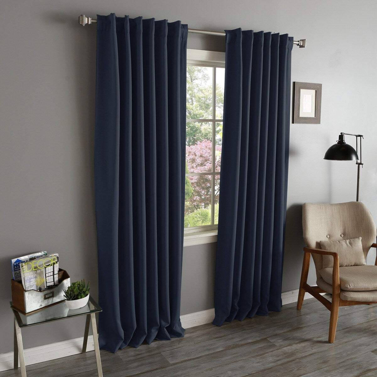 Aurora Home Insulated Thermal Blackout 84-inch Curtain Panel Pair - 52 x 84