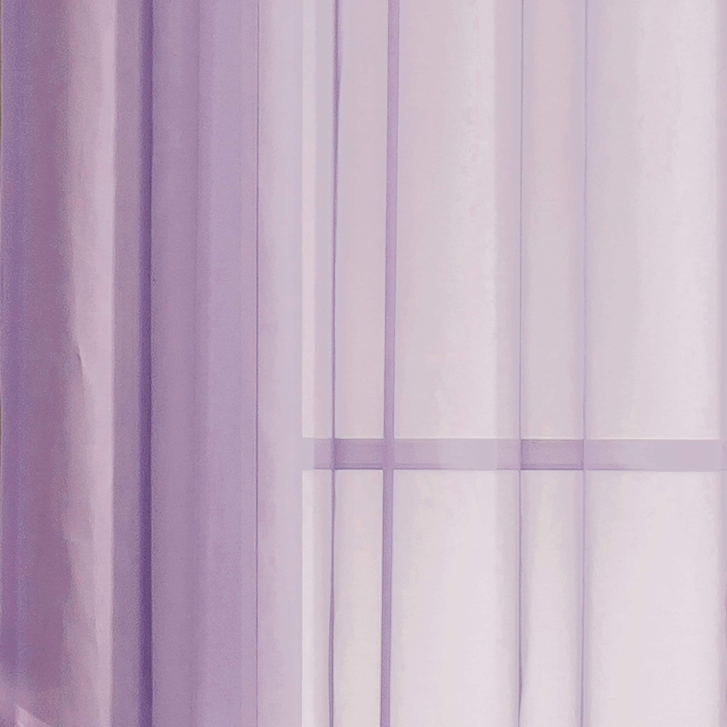 Window Elements Diamond Sheer Voile Extra Wide, 56 Inch Wide. Rod Pocket Curtain Panel