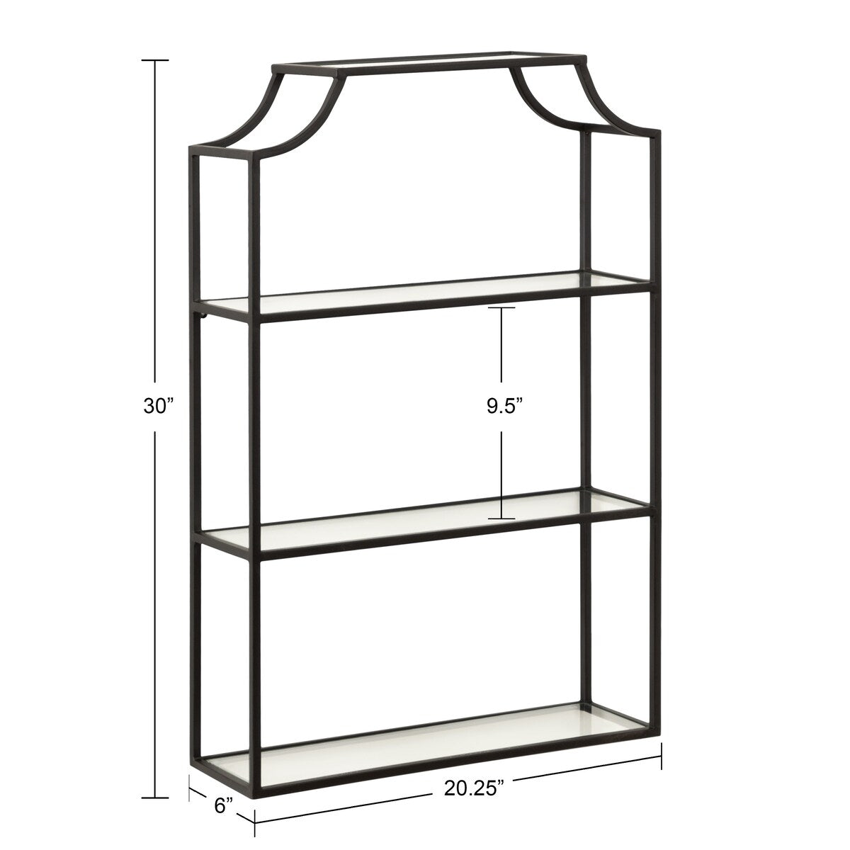 Kate and Laurel Ciel 4-tier Wall Shelf