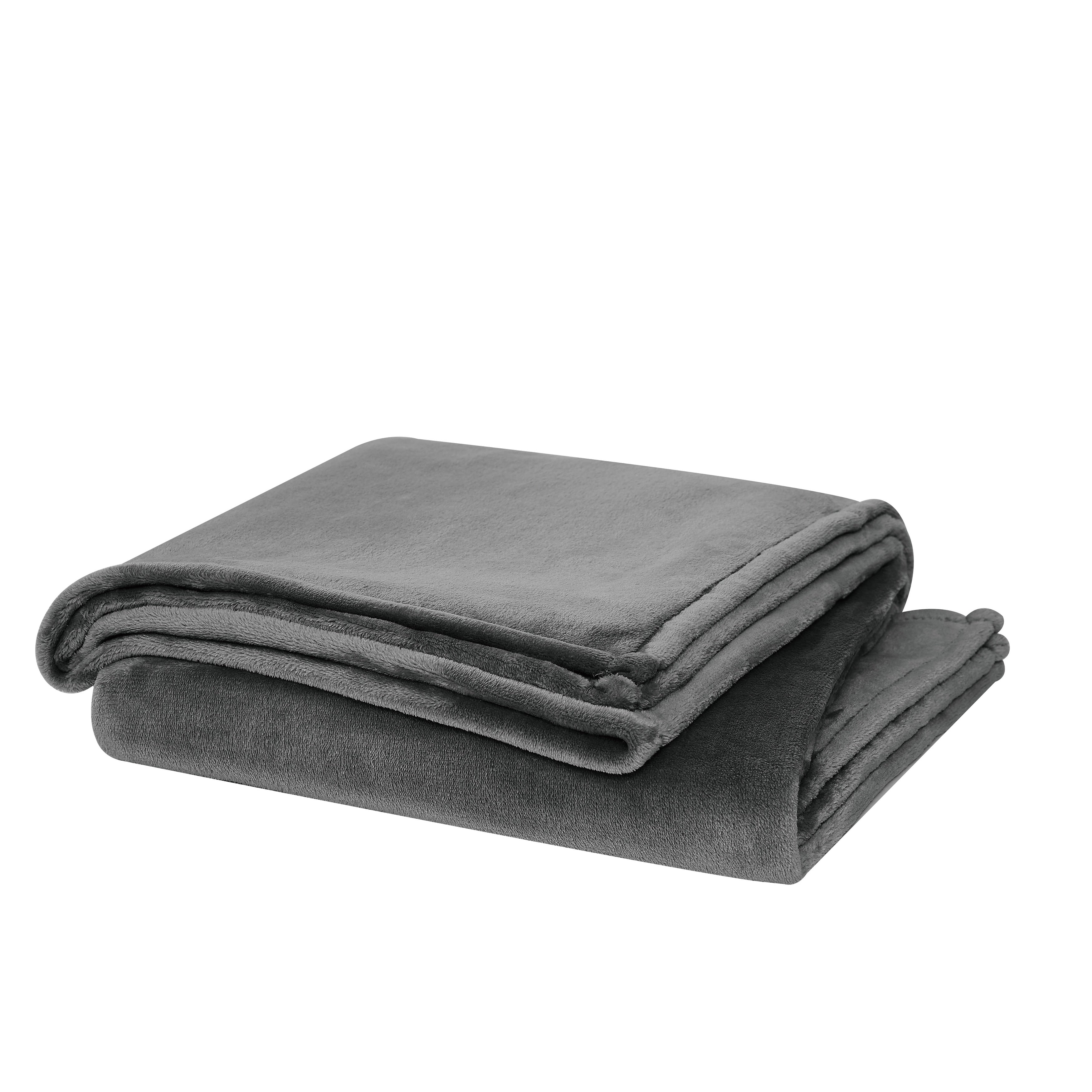 Cannon Heritage Solid Plush Blanket & Throw