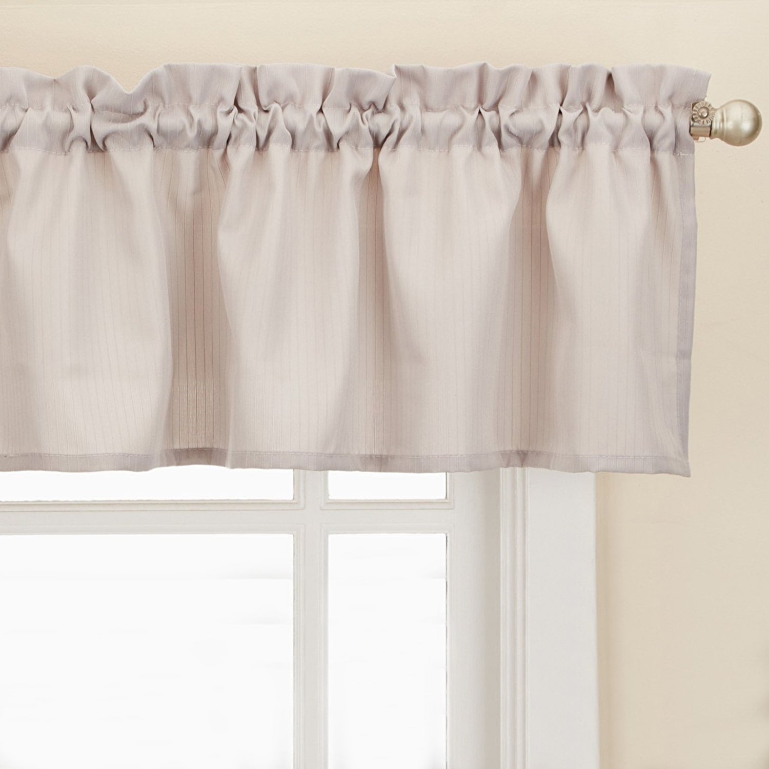 Opaque Ribcord Kitchen Curtain Pieces - Tiers/ Valances/ Swags