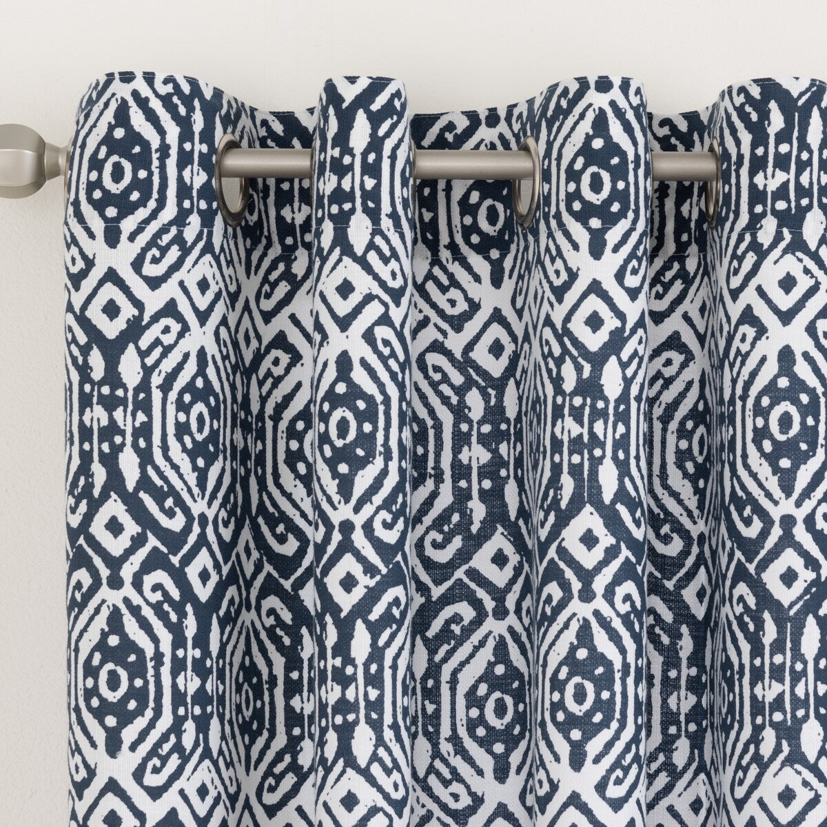 Porch & Den Moroccan Pattern Grommet Top Curtain Panel