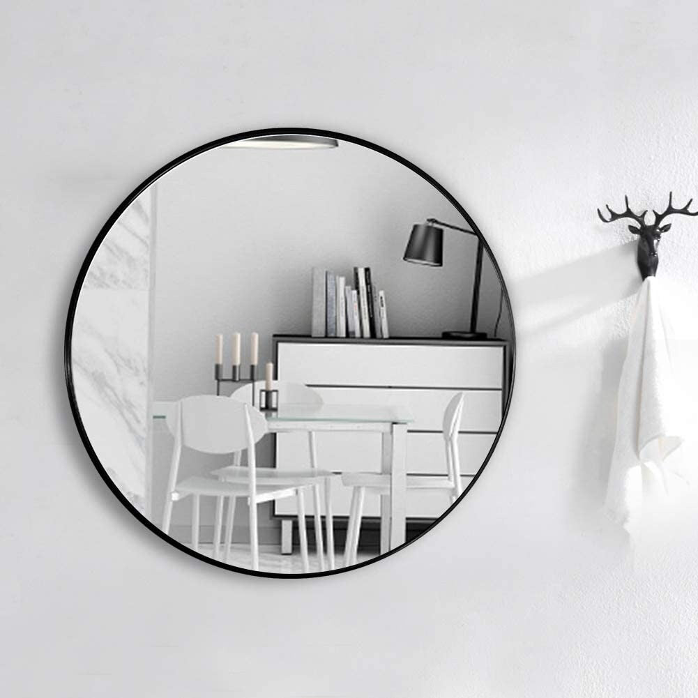 16 Inch Modern Round Bathroom Wall Mirror