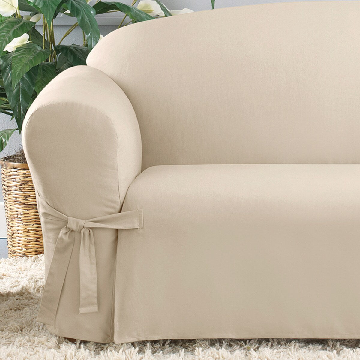 SureFit Duck 1 Piece Sofa Slipcover