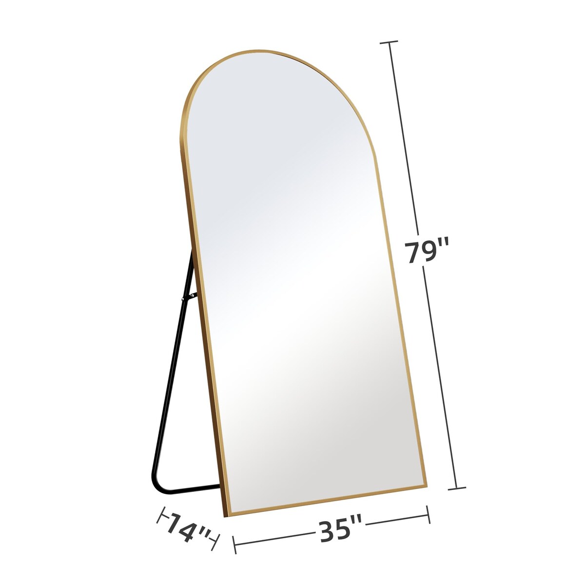 Arched Mirror Modern Full-length Mirror Floor Mirror - 79*35