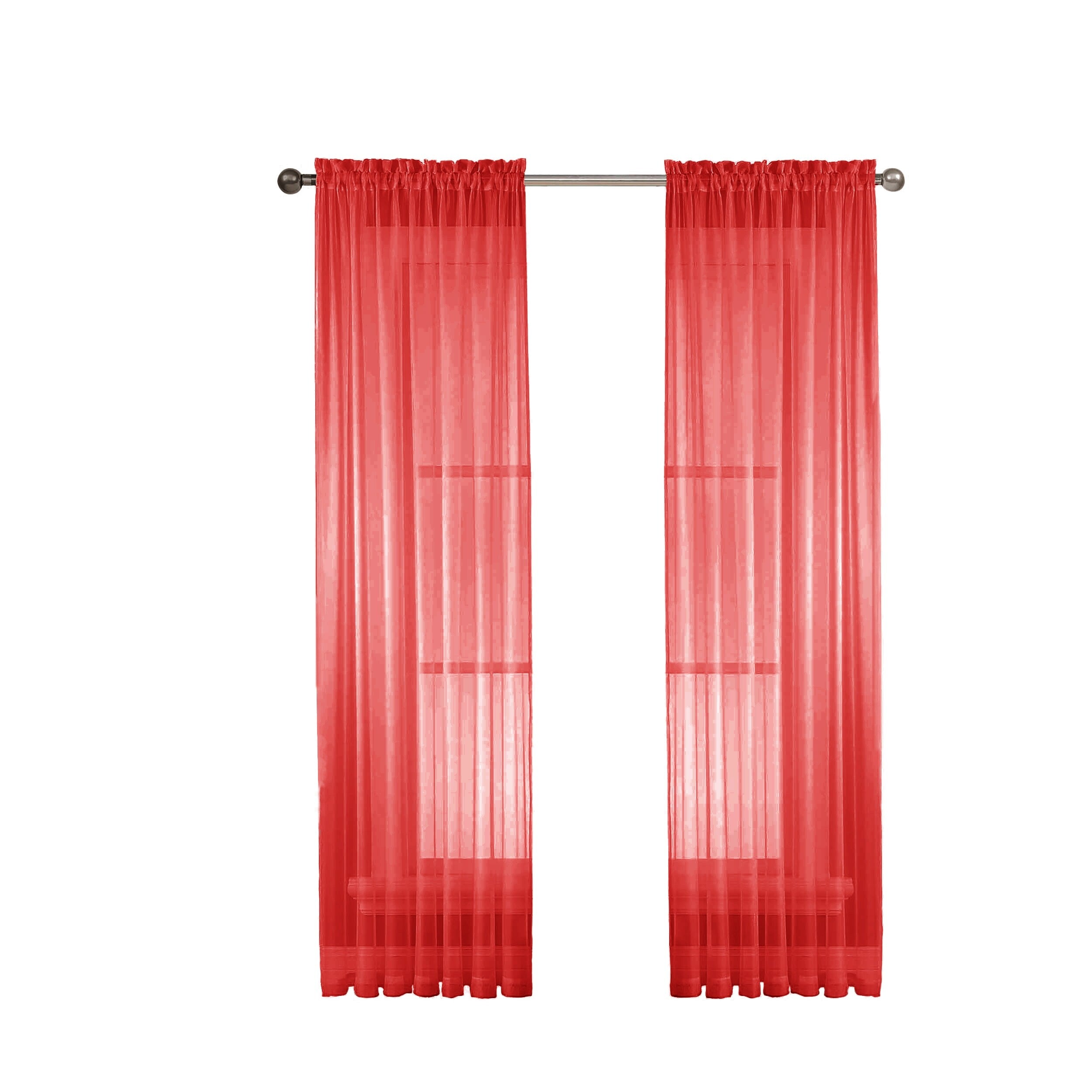 Window Elements Diamond Sheer Voile Extra Wide, 56 Inch Wide. Rod Pocket Curtain Panel