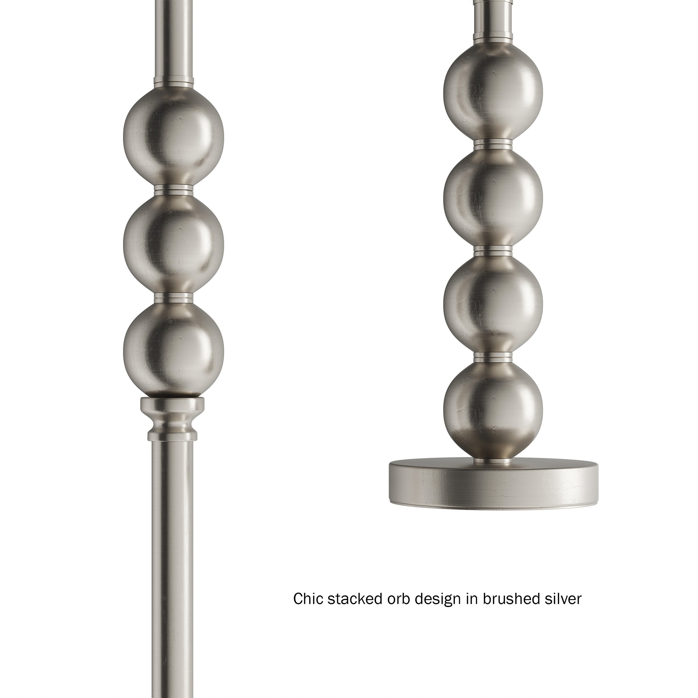 Set of 3 Modern Stacked Balls Table & Floor Lamps by Lavish Home - Set of 3