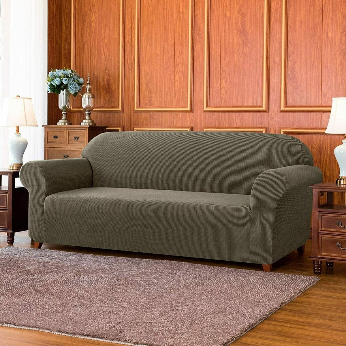 Subrtex 1 Piece Loveseat Slipcover Stretch Spandex Furniture Protector