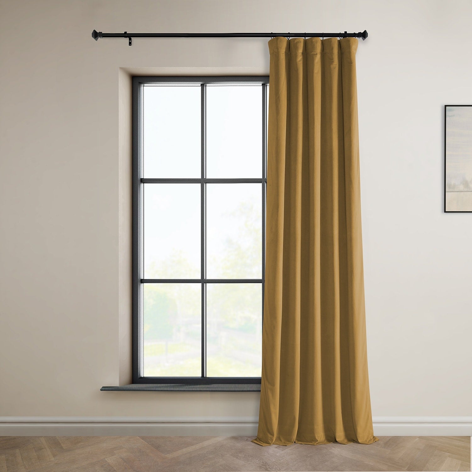 Exclusive Fabrics Plush Velvet Room Darkening Curtain (1 Panel)