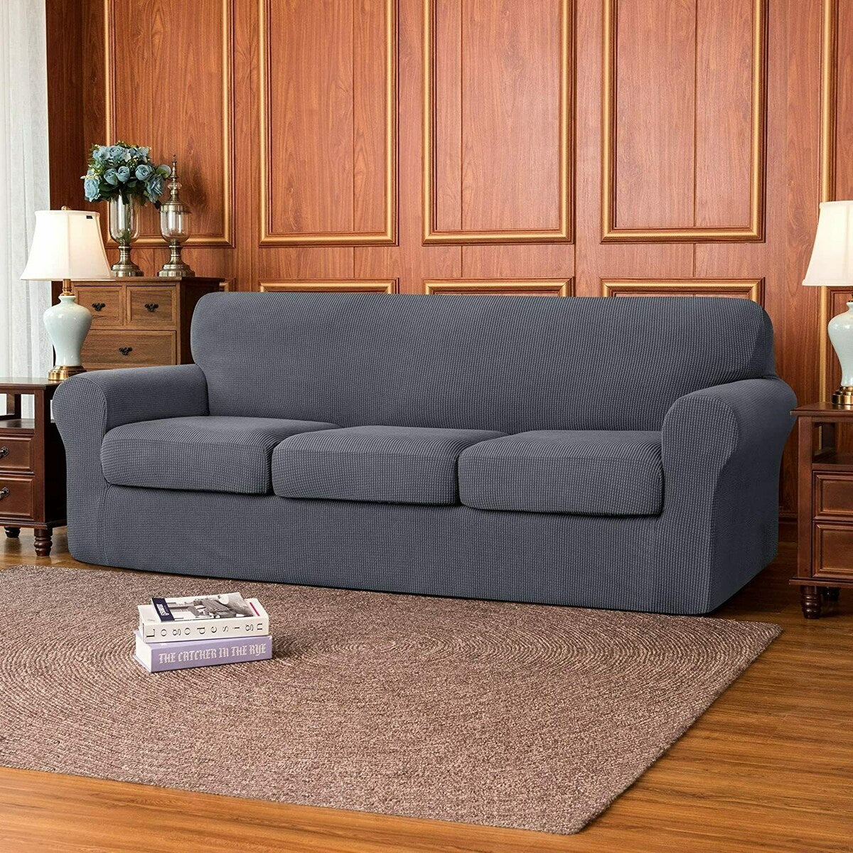 Subrtex Sofa Separate Cushion Soft Cover Slipcover Furniture Protector